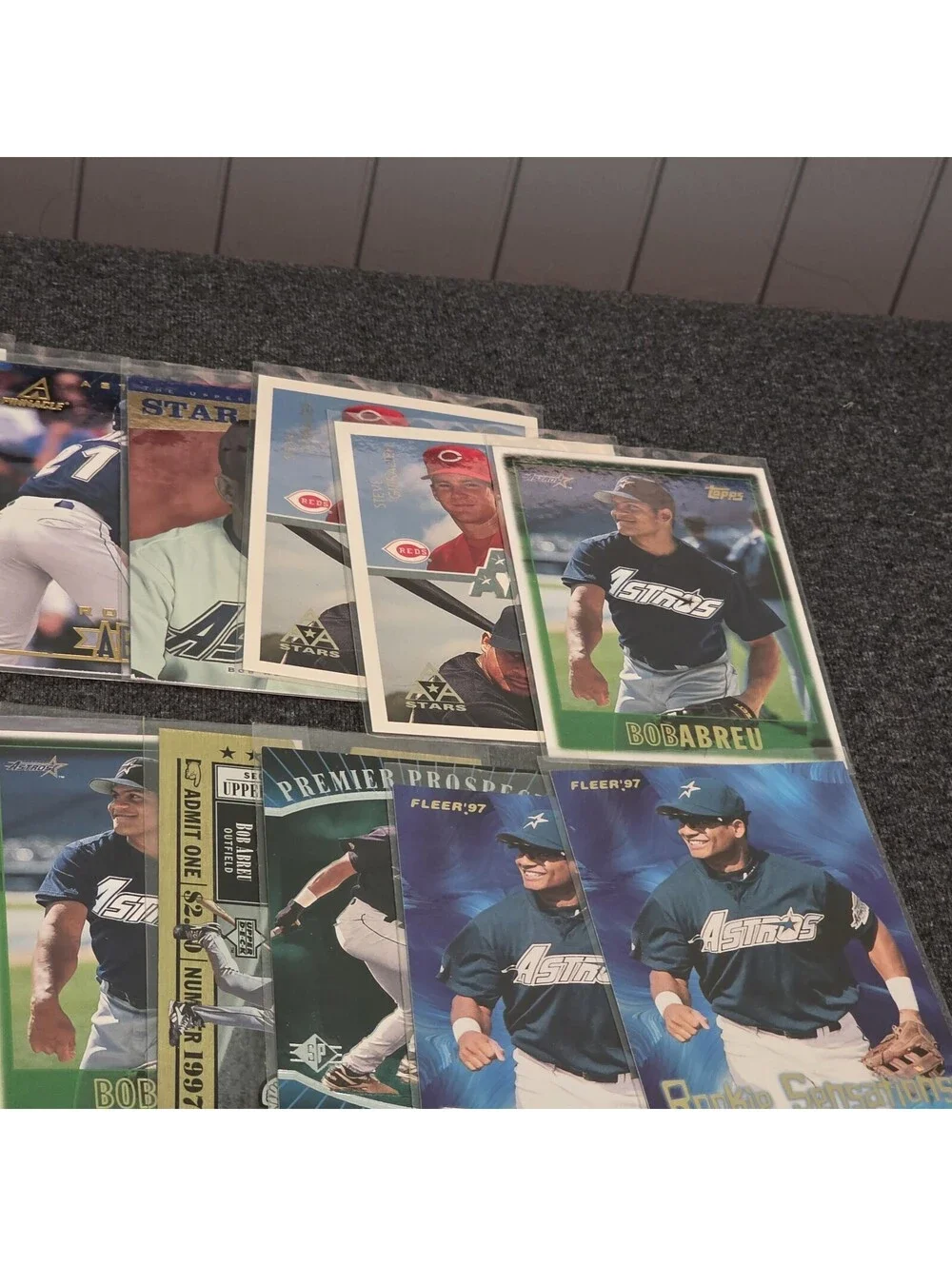 Bobby Bob Abreu Baseball Card Lot - 36 Cards Houston Astros Rookies, 90s